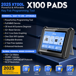 Máquina de programación de llaves perdidas para todas las llaves X100 PADS Máquina de programación de llaves de coche universal para todos los coches Actualización gratuita de por vida