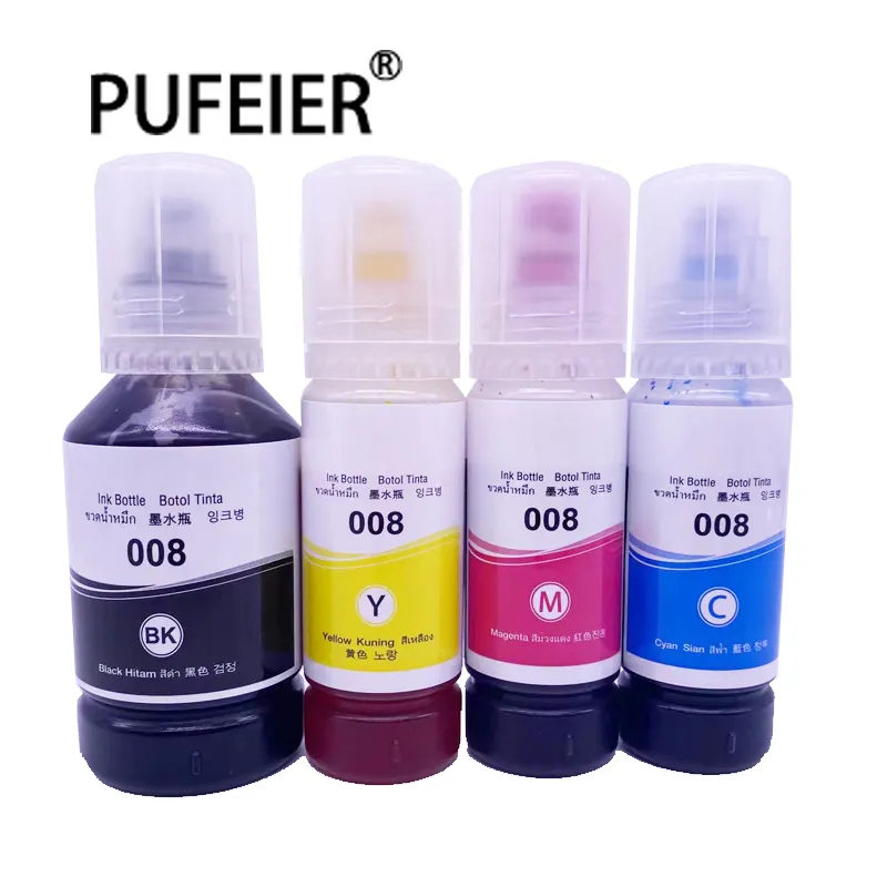 008 Premium Bottle Refill Pigment Ink Kompatibel für Epson L4690 L15150 L15160 L6490 L6570 Drucker tinte