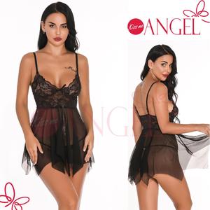 KISS ME ANGEL เจ้าชู้ขนาดลึก <span class=keywords><strong>V</strong></span> คอชุดชั้นในเซ็กซี่ชุดนอน Hot Mature ผู้หญิง Babydoll - Product Image 2