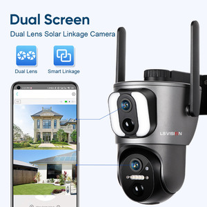 LS görüş 6mp çift Lens açık 4G güneş kameralar çift IPR algılama ip66 su geçirmez kamera tam renkli gece sürüm Ubox App - Product Image 4