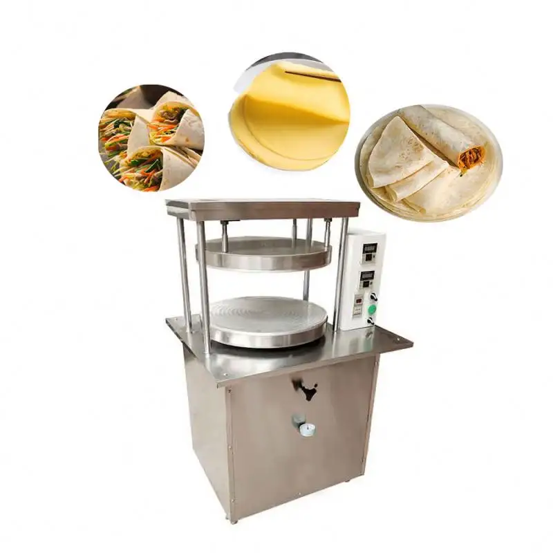 Máquina de fazer pita Naan Máquina para fazer pão pita Máquina de pão ralado marroquina