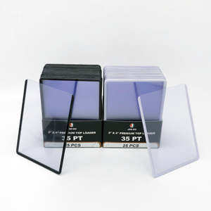 Цвет границы Красный Белый Черный Синий Зеленый Желтый границы 3x4 Toploader держатель карты верхний погрузчик - Product Image 2