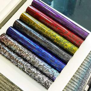 30cm * 300cm cao bóng đen vàng bạc đỏ giả mạo sợi carbon vinyl bọc phim trên mui xe dính Vinyl cho xe bọc vinyl - Product Image 1