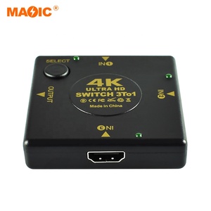 4K HDMI Switch 3 en 1 salida HDMI Switcher 3x1 Box Hdmi Video Audio Switch Hub Splitter Adapter - Product Image 5