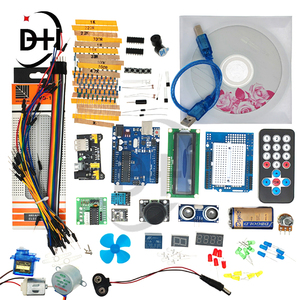 DH Super Starter Kit tra cui Breadboard 1602 IIC Jumper Wire Set R3 per Arduino UNO con Kit didattici Tutorial - Product Image 1