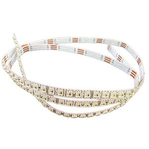 150個のLED/WS2812C-2020//LEDアドレス可能ピクセルストリップ; フレキシブル/DC5V/ RGBフルカラー/IP20/ WHITE PCB/ 4mm幅PCB/長さ0.5m/ - Product Image 3