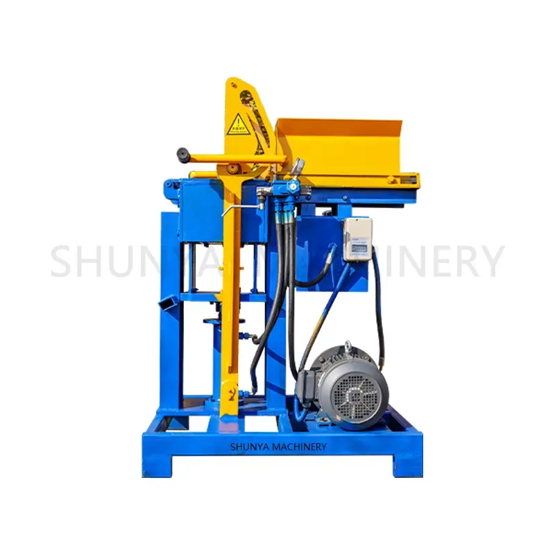 Machine de fabrication de briques d'argile hydraulique compacte SY2-25 machine à briques à emboîtement