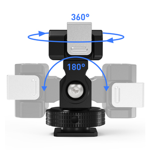 DJI için manyetik hızlı bırakma tabanı Osmo eylem 5 Pro/4/3 kamera tripodu kafa ile soğuk ayakkabı dağı tip C şarj genişleme tabanı - Product Image 3