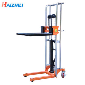 Piccolo caricatore idraulico per la casa, carico e scarico auto, 400 kg Mini Stacker manuale, carrello elevatore manuale - Product Image 2