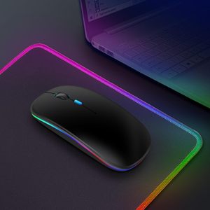 Logo personalizzato abslim dual mode mini bluetooth mouse 2.4ghz mouse wireless ricaricabile rgb mouse - Product Image 5
