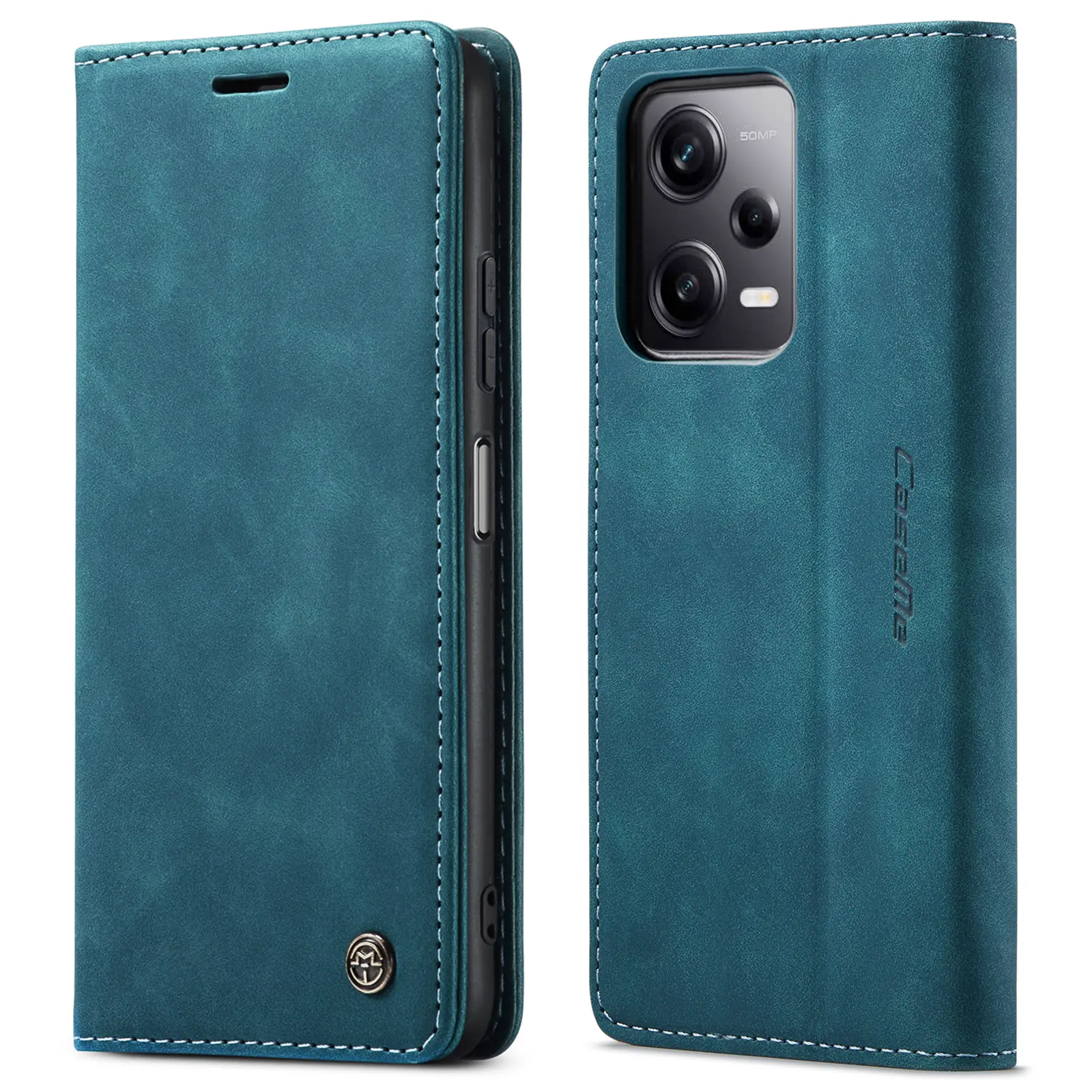 New Trendy Card Holder Wallet Shockproof Leather Mobile Phone Case para RedMi Note 12 4G Cell Phone Cover Shell Housing Note 12