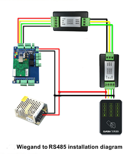 Wiegand 26/34/66 biometrico porta Controller di accesso con tastiera RS485 lettore convertitore di comunicazione per sistema di controllo accessi - Product Image 3