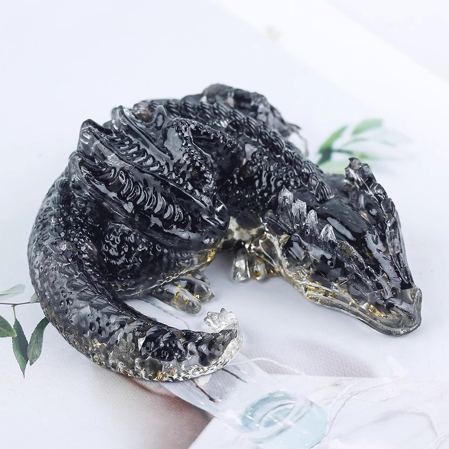 Obsidian + ฟอยล์สีทอง