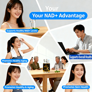 תוסף NAD+ פרטי 3900 מיליגרם נוגדי חמצון עם רסברטרול וקואנזים Q10 לנשים וגברים, 60 כמוסות טבעוניות NAD+ - Product Image 3