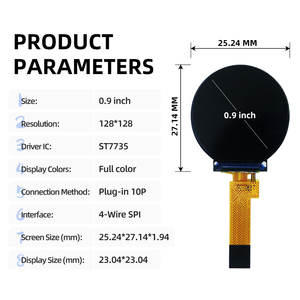 Mini-Größe 0,9 "TFT-LCD-Display mit ST7735-Controller 128x128 Auflösung SPI-Schnitts telle IPS-TFT-LCD-Modul für kompakte Geräte - Product Image 4