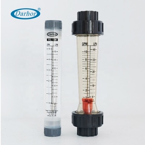 Darhor fabrika fiyat düşük maliyetli inline PSU/PVC tutkal bağlantı akış göstergesi plastik su debimetre rotametre su debimetre - Product Image 3