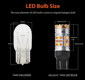 G2 Canbus araba ışık 7440 3156 BA15S BAU15S yan işaretleyici fren lambası LED arka lambası dönüş sinyali ampul - Product Image 4
