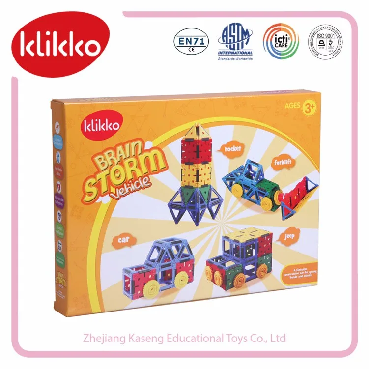 Klikko snowflake plastic building blocks interlocking flakes