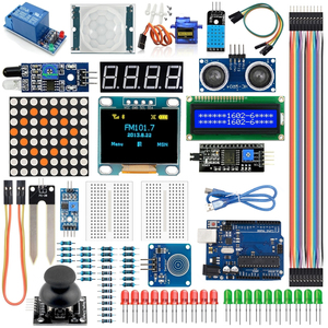 Chengsuchuang <strong>Sensor</strong> Kit For <strong>Arduino</strong> with 0.96&quot; OLED 1602 LCD Display Relay Servo Motor DHT11 for Starter Kits