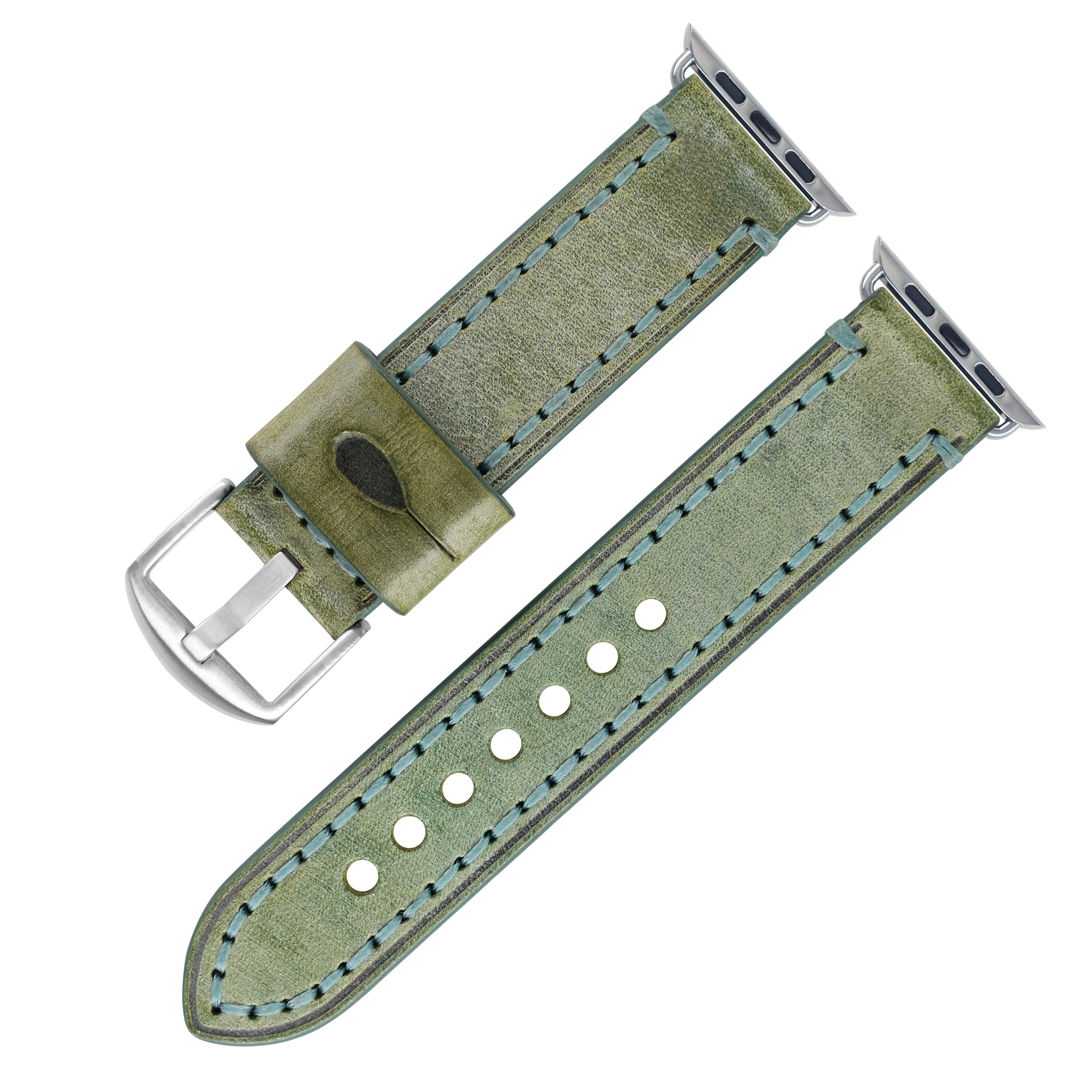 Boucle vert argent K009S