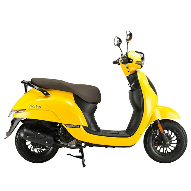 Guangdong cheap yellow color 50cc moped scooter motorcycle gasoline street motorcycle