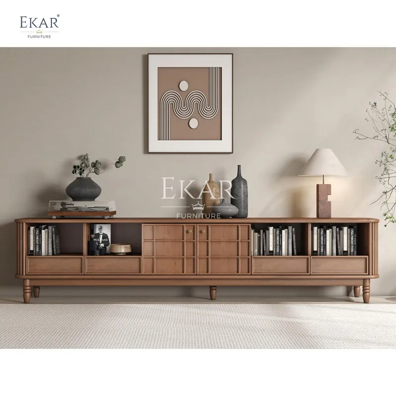 Cherry wood TV cabinet-living room furniture-TV cabinet