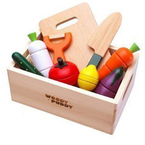 Trái Cây Bằng Gỗ Rau Cắt Đồ Chơi Cho Trẻ Mới Biết Đi Giả Vờ Chơi Thực Phẩm Set Với Dao Montessori Học Tập Đồ Chơi Cho Động Cơ Tốt Kỹ Năng - Product Image 1