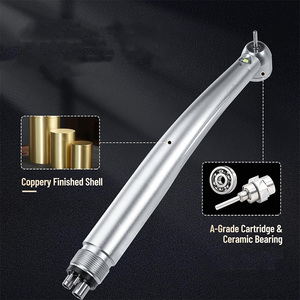 Hete Verkoop Tandheelkundige Hogesnelheids Luchtturbine Tandheelkundige Medische 3-Punts Waterspray Schaduwloos Licht Tandheelkundig Handstuk 2 Gat 4 Gat - Product Image 1