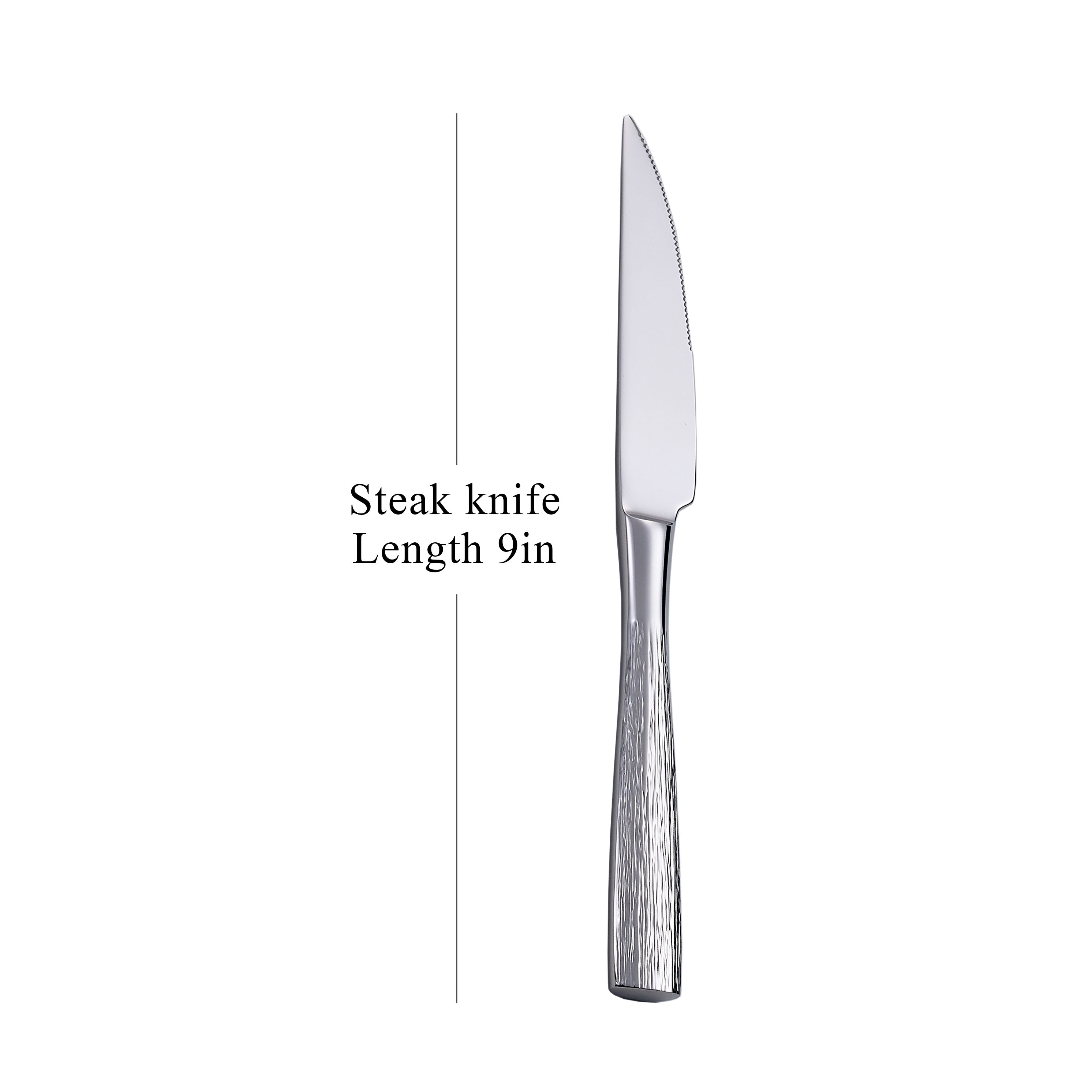 Couteau à steak argenté