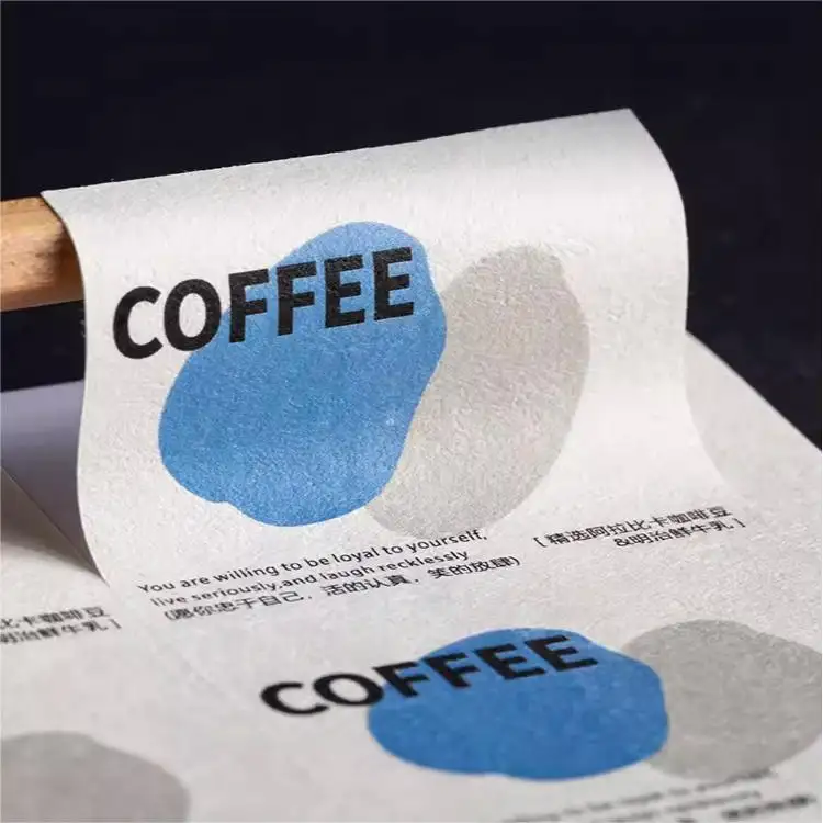 Carta vaniglia etichette autoadesive die taglio logo personalizzato adesivi profumo