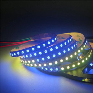 Умная полноцветная светодиодная Пиксельная лента Rgb Dc5v Ws2812b Ws2812, 30/60 светодиодов/м, программируемая индивидуально Адресуемая Светодиодная лента - Product Image 4