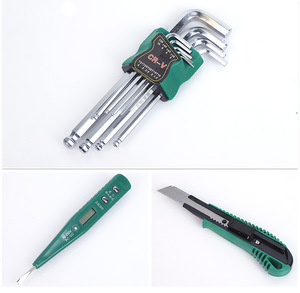 36pcs Hard Case Household <strong>Tool</strong> Set Carbon Steel Electrical <strong>Tool</strong> <strong>Kits</strong> Bit Holder Tape Knives Pickaxe-Customizable Home Repair OEM - Product Image 3