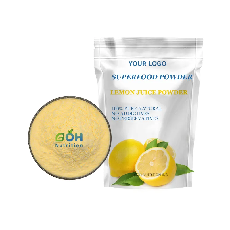 GOH Fabricant de poudre de jus de citron biologique lyophilisé