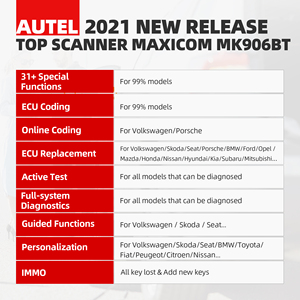 2023全球Maxicom MK906bt Mk906 Ms906 Maxisys精英专业多功能汽车诊断工具扫描仪 - Product Image 5