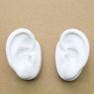 Yüksek kaliteli yumuşak silikon insan kulak modeli, IEM için renkli küçük sahte kulaklar/işitme cihazı gösteriliyor - Product Image 6
