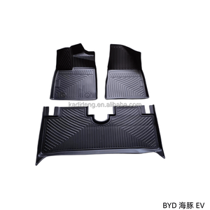 2024新款黑色右舵定制汽车防滑配件3d Tpe 6d 5d橡胶Tpe汽车地板垫