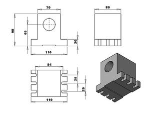 LY CNC Tailstock and Rotary <strong>Axis</strong> a <strong>Axis</strong> <strong>4th</strong> <strong>Axis</strong> for CNC Router Engraver Milling Machine - Product Image 5