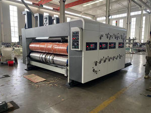 Máy in hộp bánh <span class=keywords><strong>pizza</strong></span> hoàn toàn tự động 3 màu in flexo chết cắt máy móc cho hộp phim hoạt hình sóng làm - Product Image 3