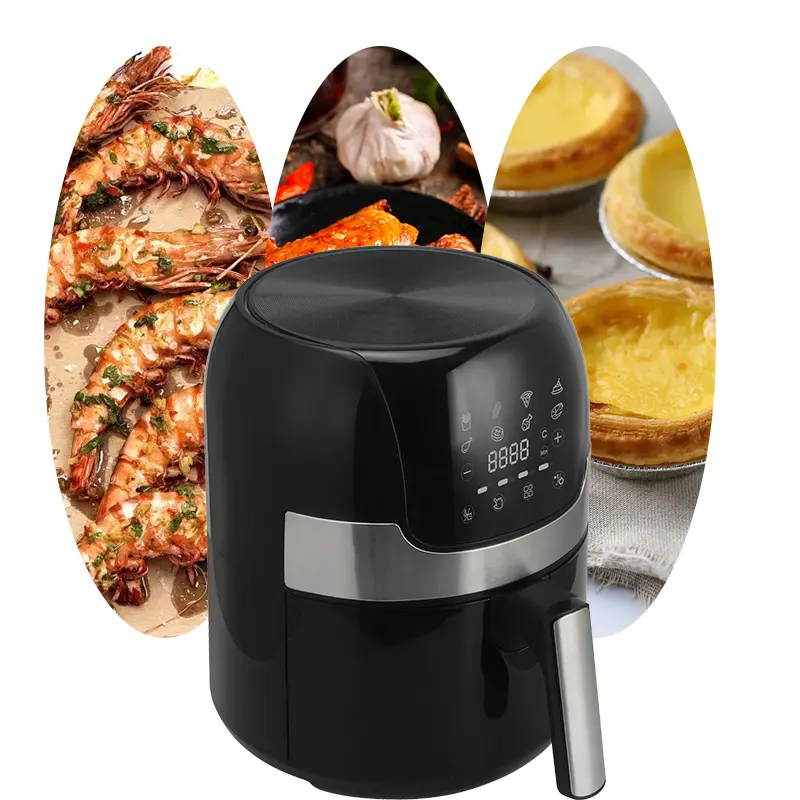 Wholesale Factory Mini Smart Oil Free commercial Digital 4L Air Fryer Machine For Restaurants With Removable Basket