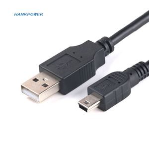 USB 2.0公到迷你USB b型5pin 90度上下和左右角公数据电缆0.25m/0.5m/1.8m/5m - Product Image 3