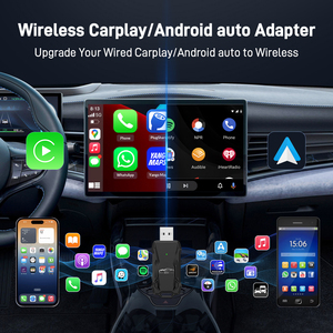 Fabrik Großhandel Wireless Carplay Adapter Dongle <span class=keywords><strong>Android</strong></span> Mini TVBox OTT <span class=keywords><strong>Wifi</strong></span> BT Auto USB In-Car Sticks Tragbare Magic AI Box