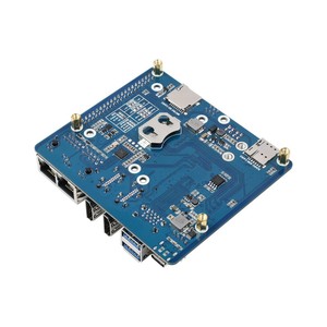 Scheda Base doppia Gigabit Ethernet 5G/4G progettata per il modulo di calcolo Pi lampone 4