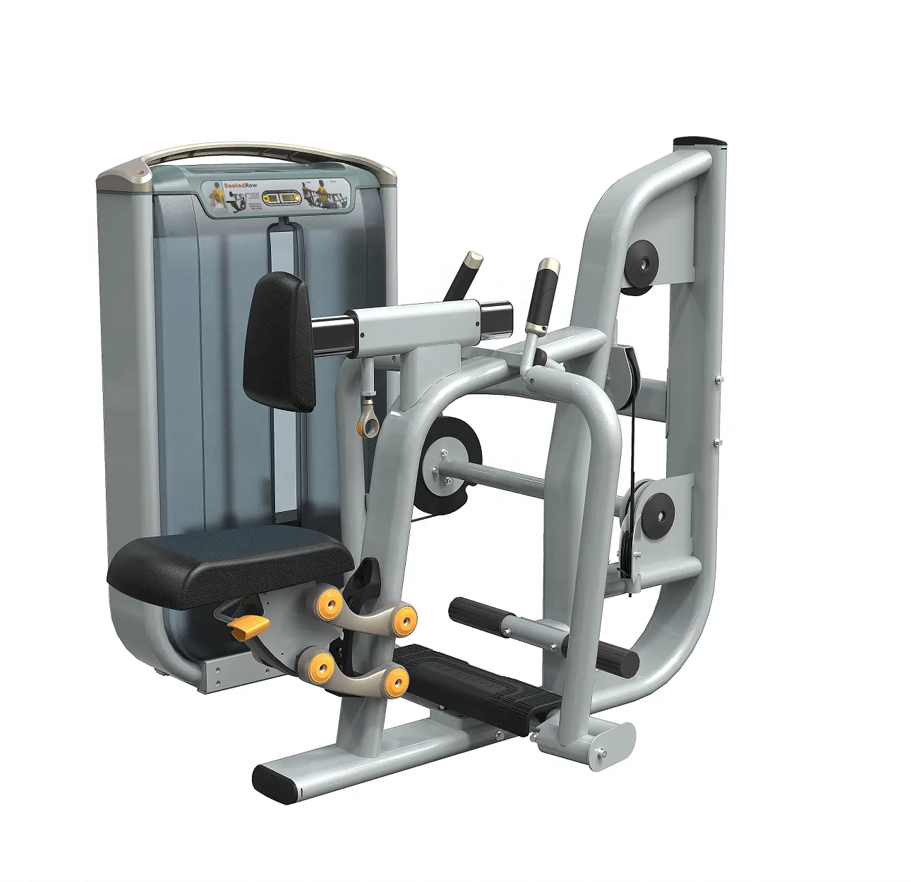 Equipo de fitness Body Building Máquina de remo Pin cargado Volver Máquina de impuestos especiales Sentado Fila baja