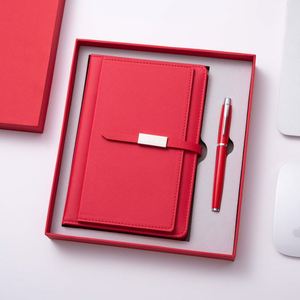 Regalos culturales y creativos de negocios Paquete de cuaderno Titular de la tarjeta Bloc de notas Llavero Juego de cuatro piezas Banco escolar Logotipo en relieve - Product Image 6