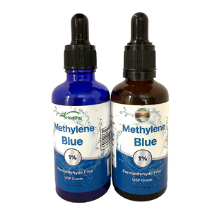 Metilen mavi 1% 2 Oz (60 ML) sıvı damlalar USP sınıf 99.99% saflık Lab sertifikalı 1mL mezun damlalık (10mg/1mL) - Product Image 3