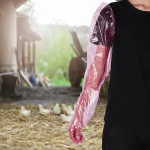 Disposable Soft Plastic Film Vet Glove <strong>Palpation</strong> Sleeve Artificial Insemination Gloves Full Arm Gloves - Product Image 5