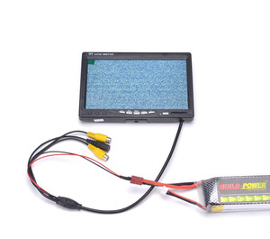 Новейший 7 "7-дюймовый ЖК-дисплей TFT FPV 1024X600 монитор с T штекером экрана FPV монитор фотографии без синего цвета для наземной станции Phantom - Product Image 5