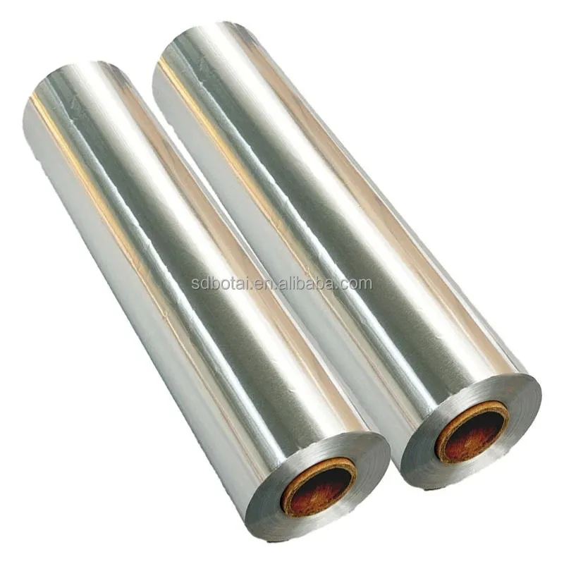 8011- O feuille d'aluminium 9 10 11 12 13 14 15 micron 30cm 45cm largeur 3-300m papier rouleau de papier d'aluminium personnalisé