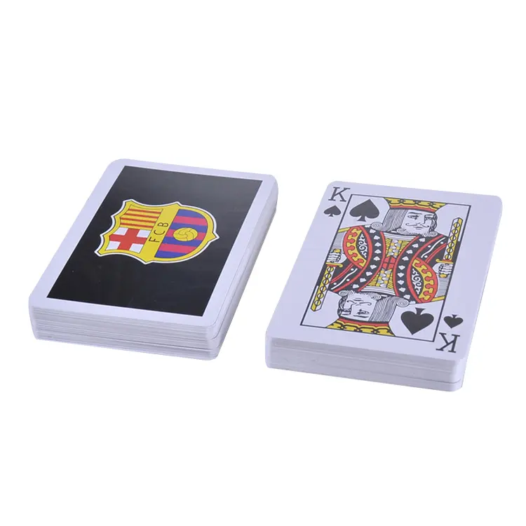 Custom design spel kaarten met doos voetbal speelkaart