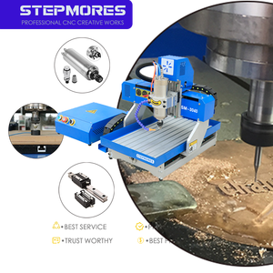 Fácil operación mini pequeño enrutador de escritorio CNC 3040 mini máquina enrutadora CNC rieles cuadrados - Product Image 3
